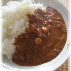 スパイス調合も簡単☆きな粉でコクだし★キーマカレー